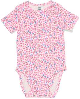 Hema Baby meegroeiromper LENZING™ ECOVERO™ rib bloemen multi (multi)