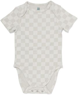 Hema Baby meegroeiromper LENZING™ ECOVERO™ rib blokken blauw (blauw) - 62/68