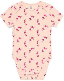 Hema Baby meegroeiromper rib radijs perzik (perzik) - 86/92