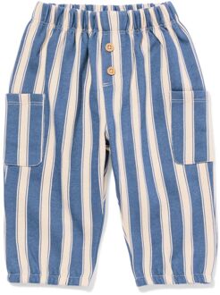 Hema Baby sweatbroek strepen blauw (blauw) - 74