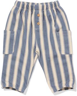 Hema Baby sweatbroek strepen blauw (blauw)