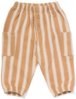 Hema Baby sweatbroek strepen bruin (bruin) - 68