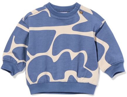 Hema Baby sweater abstract blauw (blauw) - 98
