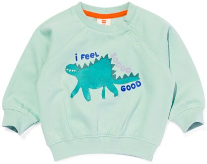 Hema Baby Sweater Dino Mintgroen (mintgroen) - 62