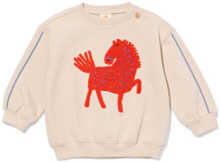 Hema Baby sweater paard ecru (ecru) - 86