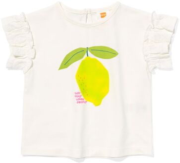 Hema Baby T-shirt Citroen Gebroken Wit (gebroken wit) - 68