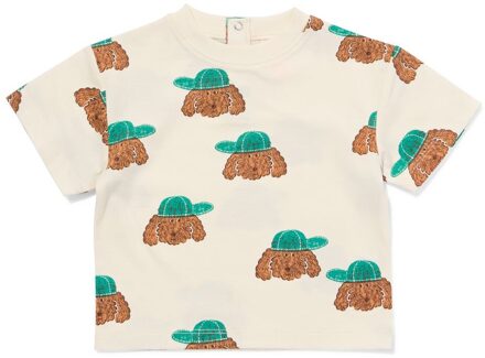 Hema Baby T-shirt jersey honden gebroken wit (gebroken wit) - 68