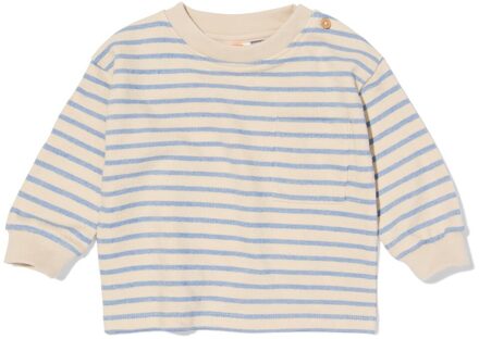 Hema Baby T-shirt jersey strepen ecru (ecru) - 68