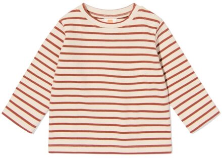 Hema Baby T-shirt jersey strepen ecru (ecru) - 98