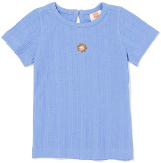 Hema Baby T-shirt rib blauw (blauw) - 74