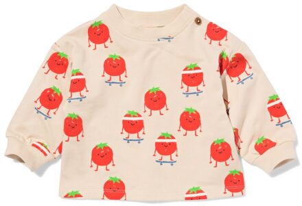 Hema Baby T-shirt tomaten ecru (ecru) - 98