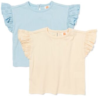 Hema Baby T-shirts jersey - 2 stuks blauw (blauw) - 80