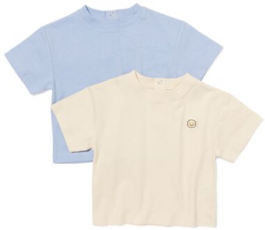 Hema Baby T-shirts jersey - 2 stuks ecru (ecru) - 68