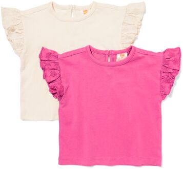 Hema Baby T-shirts jersey - 2 stuks ecru (ecru) - 92