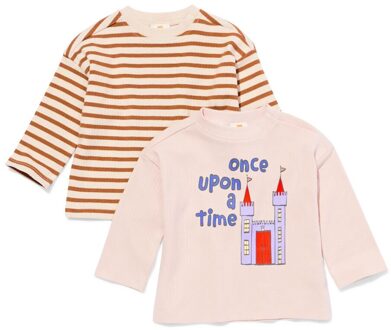 Hema Baby T-shirts rib sprookje - 2 stuks multi (multi) - 86