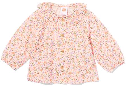 Hema Babyblouse mousseline bloemen ecru (ecru) - 80