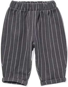 Hema Babybroek strepen donkergrijs (donkergrijs) - 92