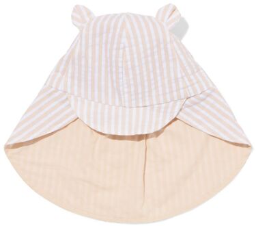 Hema Babyhoed seersucker strepen beige (beige) - 86/92