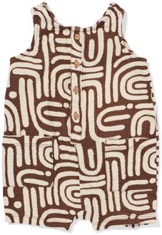 Hema Babyjumpsuit abstract bruin (bruin) - 62