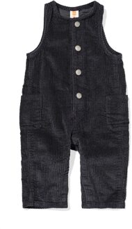 Hema Babyjumpsuit corduroy donkergrijs (donkergrijs) - 62