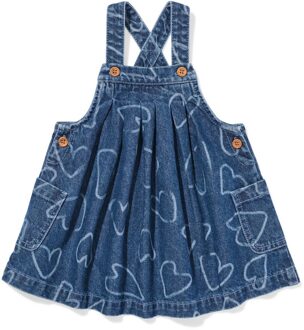 Hema Babyjurk denim hartjes denim (denim) - 86