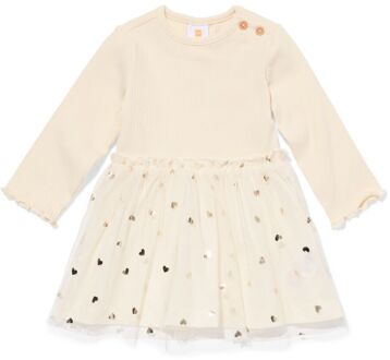 Hema Babyjurk hartjes gebroken wit (gebroken wit) - 98