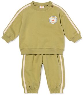Hema Babykledingset comfy fit jersey groen (groen) - 92