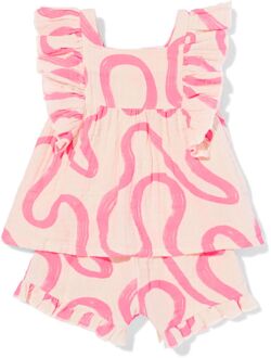 Hema Babykledingset mousseline swirl ecru (ecru) - 62