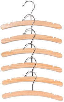 Hema Babykleerhangertjes hout - 6 stuks (hout)
