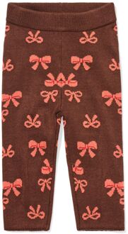 Hema Babylegging strikjes donkerbruin (donkerbruin) - 80