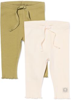 Hema Babyleggings rib - 2 stuks paars (paars) - 92