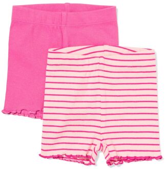 Hema Babyleggings rib strepen - 2 stuks roze (roze) - 86