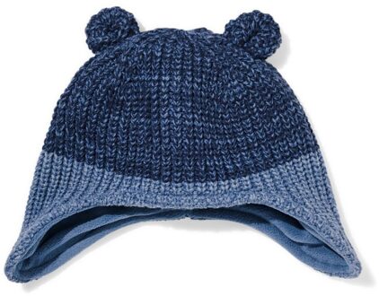 Hema Babymuts met oren blauw (blauw) - 9-24 m
