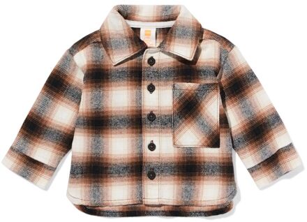 Hema Babyoverhemd ruiten bruin (bruin) - 68