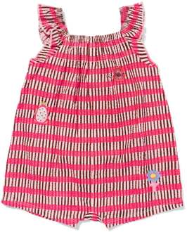 Hema Babyplaysuit seersucker strepen roze (roze) - 92