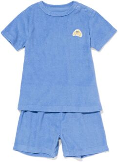 Hema Babypyjama badstof blauw (blauw) - 86/92