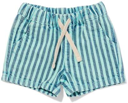 Hema Babyshort comfy fit strepen groen (groen) - 86