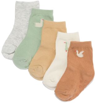 Hema Babysokken ganzen - 5 paar bruin (bruin) - 0-6 m