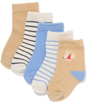 Hema Babysokken honden - 5 paar zand (zand) - 24-30 m