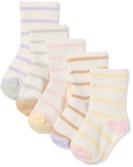 Hema Babysokken strepen - 5 paar multicolor (multicolor) - 6-12 m