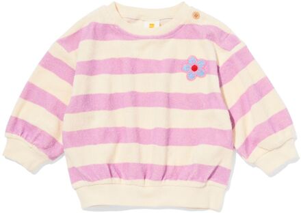 Hema Babytrui badstof strepen paars (paars) - 92