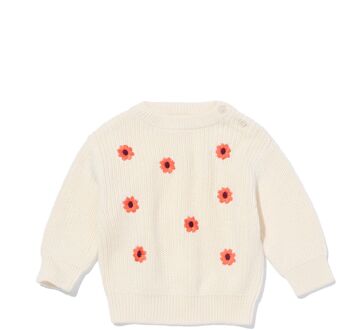Hema Babytrui bloemen ecru (ecru) - 74