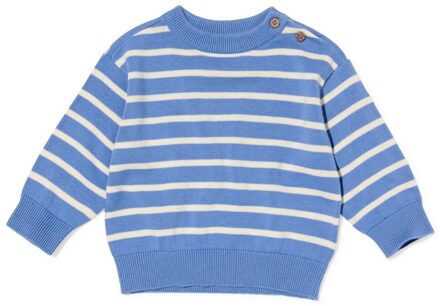 Hema Babytrui fijngebreid strepen blauw (blauw) - 92