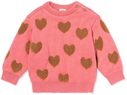 Hema Babytrui hartjes roze (roze) - 92