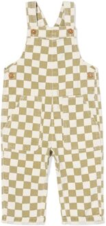 Hema Babytuinbroek ruiten groen (groen) - 86