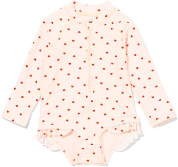 Hema Babyzwempak hartjes gebroken wit (gebroken wit) - 62/68