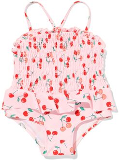 Hema Babyzwempak smock kersen roze (roze) - 98/104
