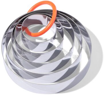 Hema Bak- garneerring set 5 stuks (grijs metallic)