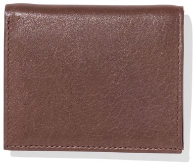 Hema Billfold portemonnee hoog leer bruin