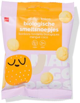 Hema Bio smeltsnoepjes mango-kokos 10g